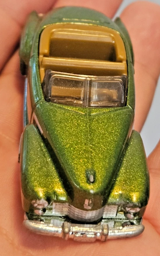 Matchbox 2019 '41 Cadillac Series 62 verde suelto convertible coche fundido con clase Foto 3 de 4