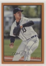 2019 Bowman Heritage Chrome Prospects Orange Refractor 14/25 Franklin Perez 3q7