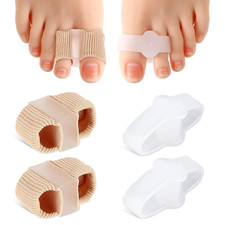 2Pcs Toe Separators Bunion Corrector with 2 Loops Big Toe Spacer Hammer Toe Stra