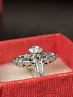 14k Solid White Gold Ring Weighs 3.83 Grams Size 6.75 — photo 6