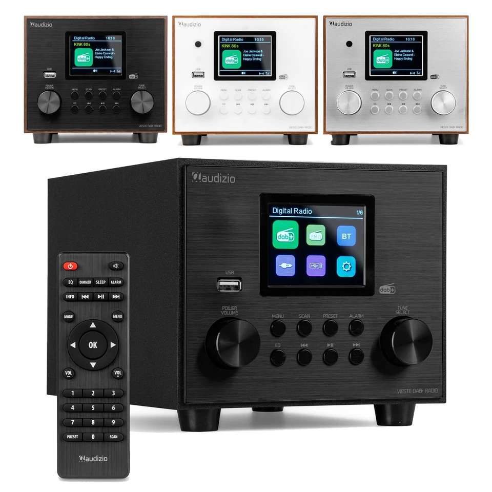 Vieste DAB+ Digital Radio Home Speaker System with Subwoofer, Bluetooth, USB