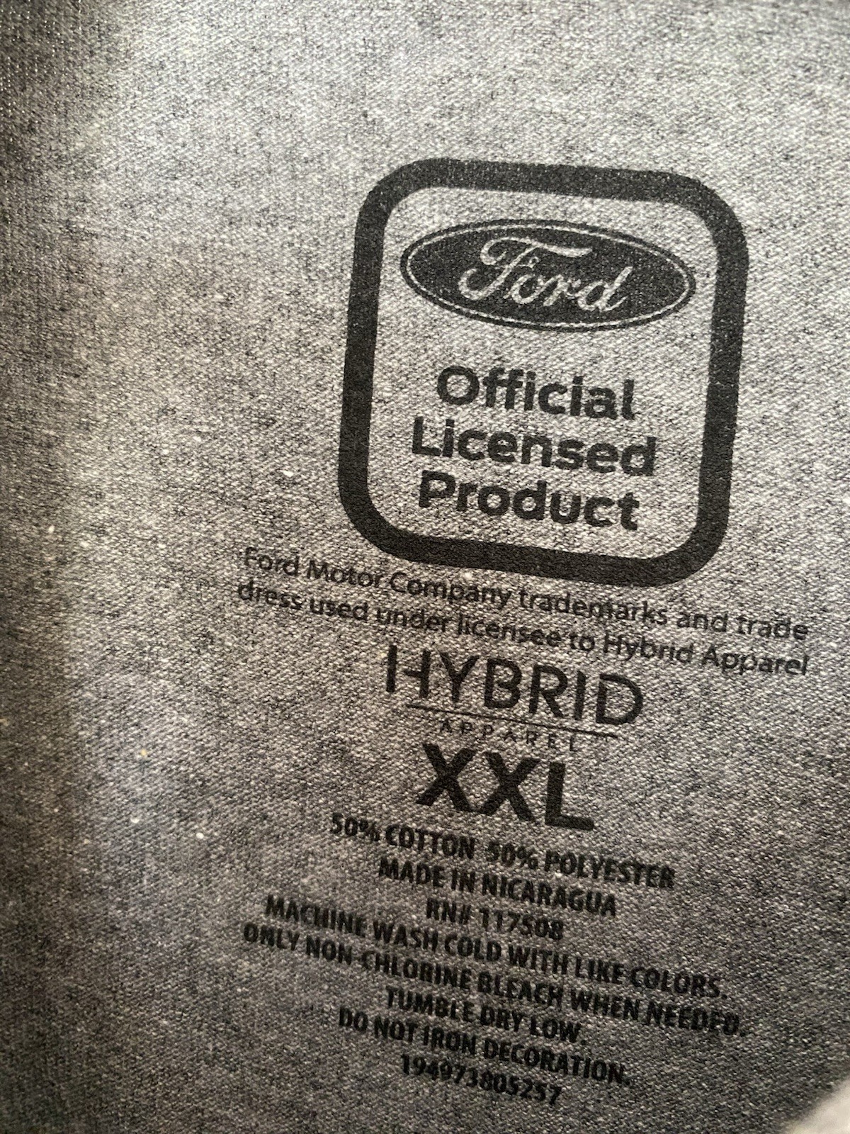 PONY T shirt Ford Mustang Classic Car uomo XXL grigia maglietta nuova con etichetta