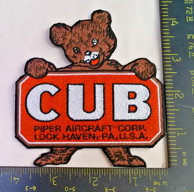CUB Piper Aircraft Lock Haven PA Costume Patch Iron On Applique Embroidered NEW