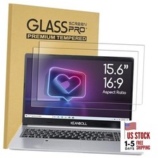 2 Pack 15.6 inch Tempered Glass Laptop Screen Protector for 15.6"Glass-16:9