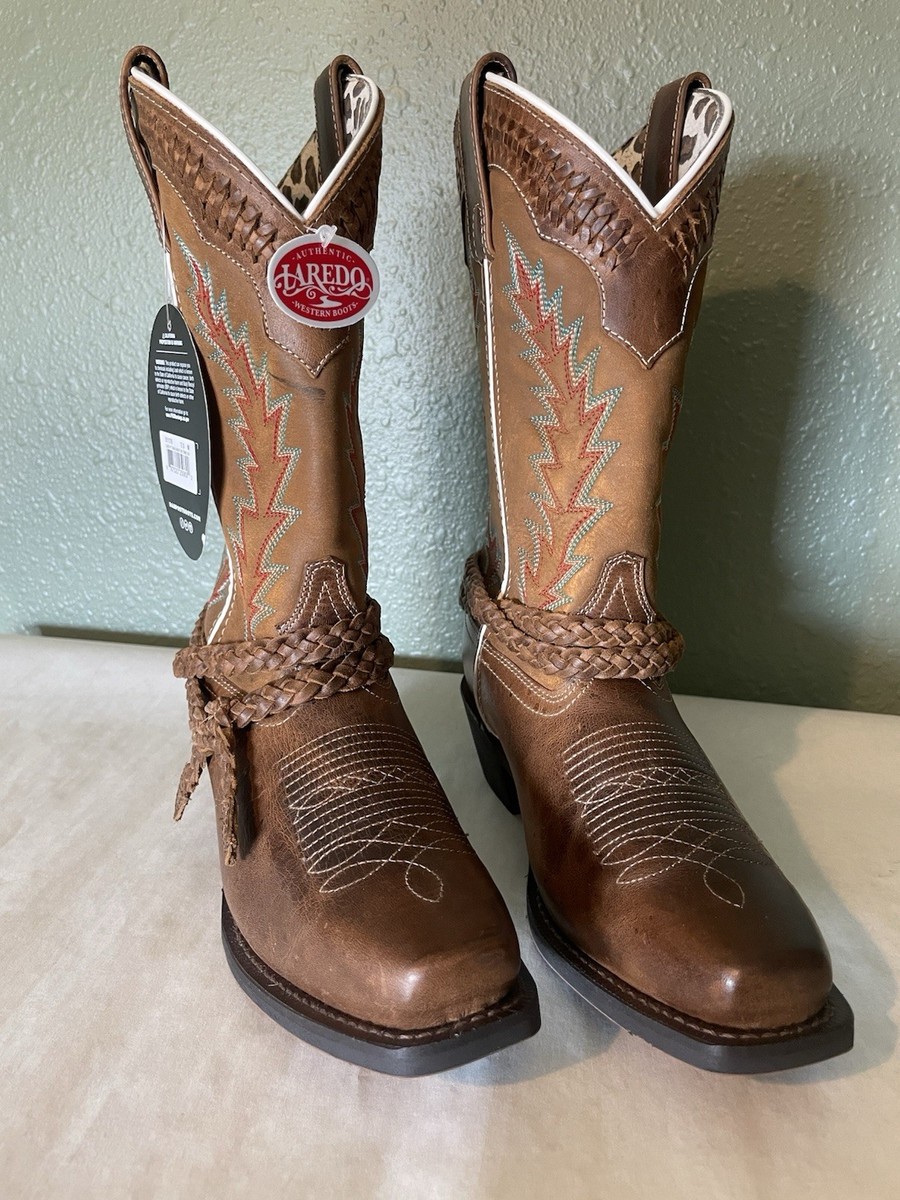 Like New Laredo Tan Western Cowboy Boots - Embroidered Shaft Laredo Women main image 4
