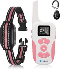 Dog Bark Collar with Remote, 2-In-1 Bark and Shock Collar Combo, 3300Ft Dog Trai