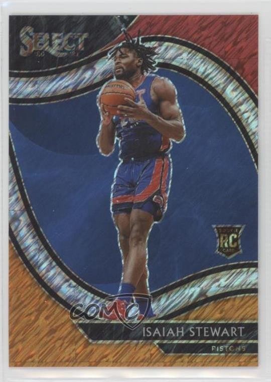 2020 Panini Select Courtside Red White Orange Shimmer Prizm Isaiah Stewart 0ft3