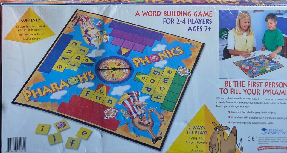 Pharaoh's Phonics Board Game by Learning Resources (ages 7+) Word Building Game - Image 4 of 4