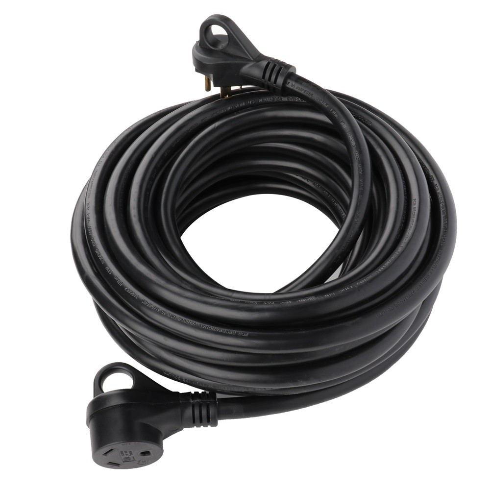 ?50 Ft 30 Amp RV Extension Cord TT-30 Power Supply Cable for Motorhome Camper