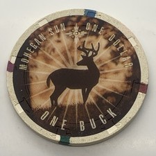 Mohegan Sun Casino $1 Chip Uncasville CT Connecticut H&C