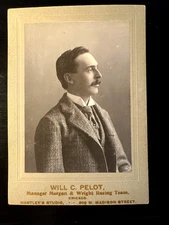 Will C. Pelot Morgan & Wright Bicycle Racing Team Manager Photo (c.1895–1905)