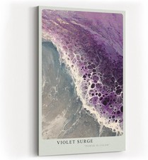 Sinus Art Paul Sinus Wandbild Violet Surge Abstrakte Wellenbewegung in Violett