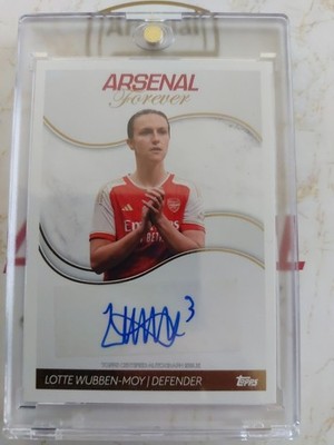 2023/24 Topps Arsenal Forever Sol Campbell /75, Jakub Kiwior /99, Lotte...