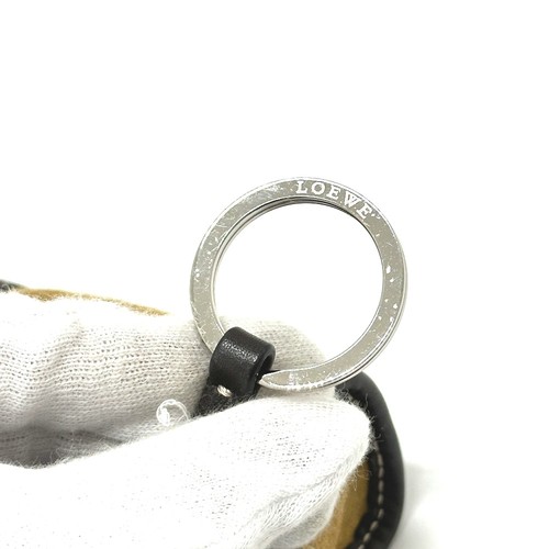 LOEWE 290612 Amazona Micro Mini Pouch Key Chain Hand Bag suede Beige/Brown - Picture 11 of 12