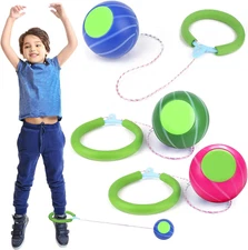 Skip Ball Sports Swing Balls Set Ankle Toy for Kids Adults, Pack of 3
