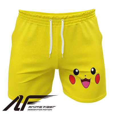 Pokemon Pikachu Face Gym Shorts