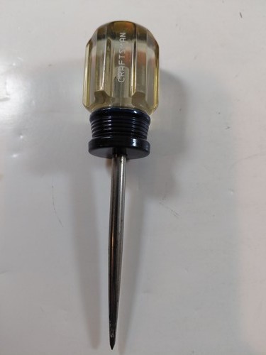 Vintage Craftsman Scratch Awl 41028 K WF A USA Made Clear Handle Hand Tool