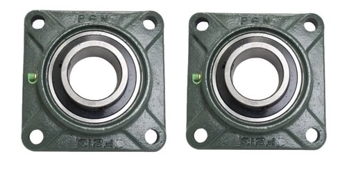 2x UCF213-40 Solid Base Pillow Block Flange Mounted Bearing 2-1/2" Bore 4 Bolt