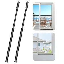 Sliding Door Security Bar, Patio Door Lock, 20-50 in Sliding 2 Pack Black