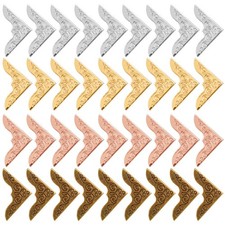 Book Corner Protector 80 Pcs Metal 4 Colors Vintage Iron Scrapbook Photo Album