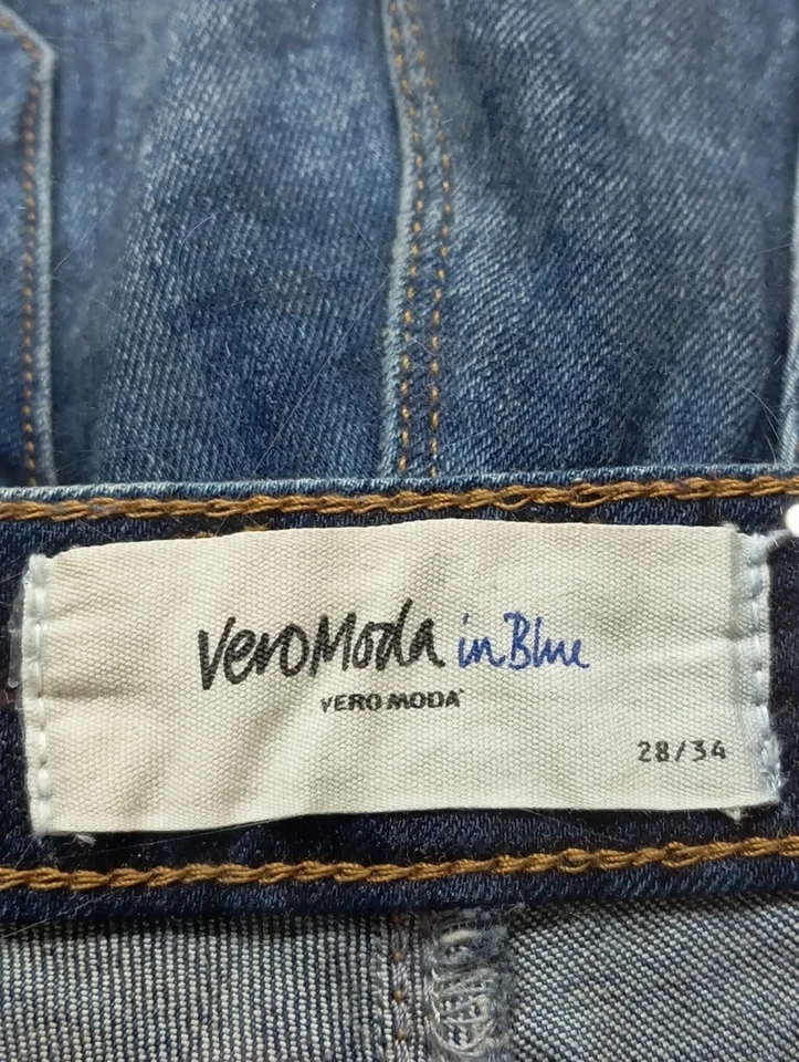 VERO MODA Vaquero hipster Mujeres Vaquero Talla EU 38 azul look casual - Imagen 4 de 4