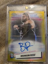 2021 Topps Chrome WWE - Autographs Bronson Reed #A-BR Gold Refractor /50 (AU)