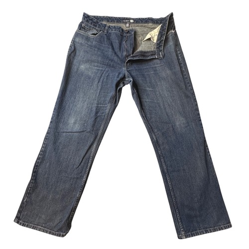 Van Heusen Jeans Mens 38x32 (37x29) Blue Classic Straight Leg Denim Casual Pants