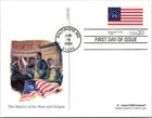 Dr Jim Stamps Fdc 20C Bennington Flag C.1820 4X6 Postcard Fleetwood