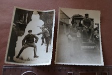 zwei alte Fotos - junge Männer - LKW Oldtime...
