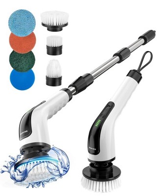 Bomves Electric Spin Scrubber, Cordless Cleaning Brush Scrubber for Home, 8 R...