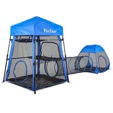 Catio Outdoor Cat Enclosure, 3-in-1 Extra Large Portable Cat Playpen with Tow...