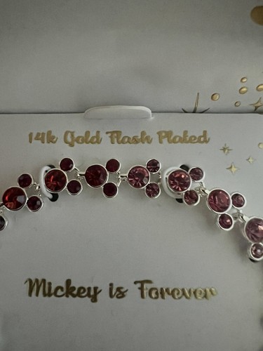 Neu im Karton Mickey is forever Regenbogen 14k plattiert Armband - Bild 4 von 5