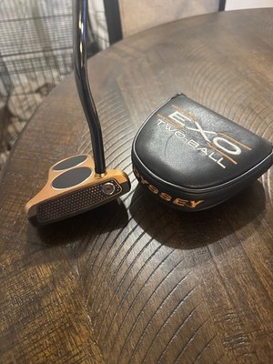 The Odyssey EXO 2-Ball Putter with a White Hot Microhinge f