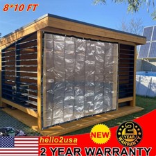 Telone PVC trasparente 8 * 10 piedi resistente telone trasparente impermeabile tenda parasole