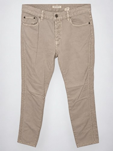 John Varvatos, John Varvatos U.S.A. Women’s Beige Cotton Pants Size 34 Straight Leg Button Fly
