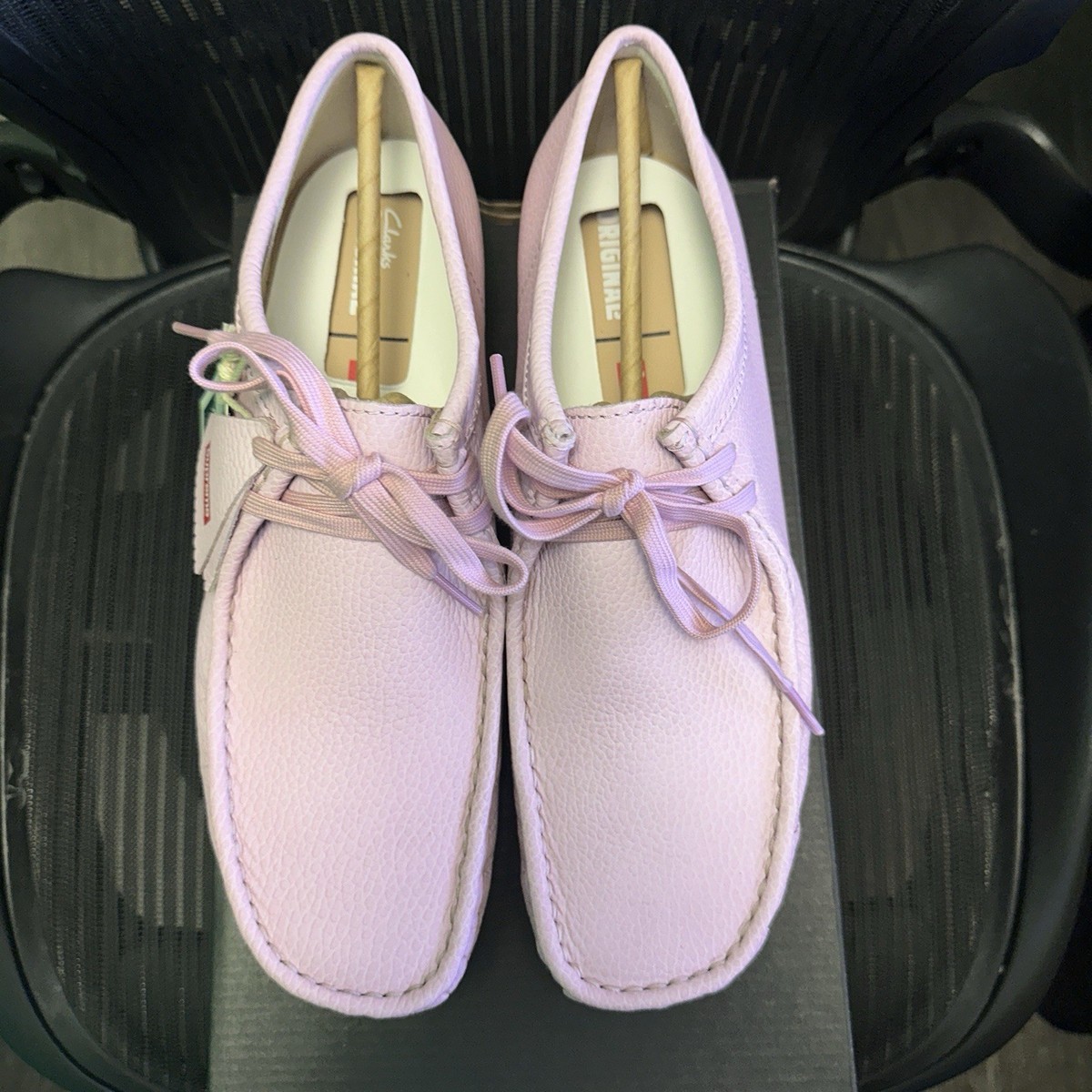Supreme x Clarks Originals Wallabee Pink Reflective SS25