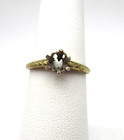 Art Deco 14K Yellow Gold Engagement Ring Mounting Size 6 1.7 Gr [R386] — photo 1