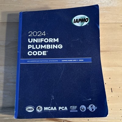 2024 Uniform Plumbing Code Soft Cover IAPMO/ANSI UPC 1