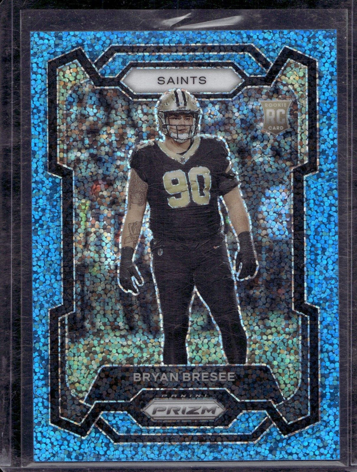 2023 Panini Prizm Bryan Bresee #372 Blue Sparkle /96