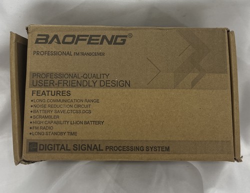 Baofeng Professional, Fm  Transceiver, walkie talkie New In Bent / Torn Box - Picture 2 of 2