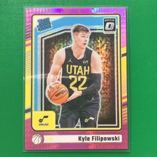 Kyle Filipowski 2024-25 Donruss Optic Pink Hyper Prizm RC Rated Rookie #300 Utah