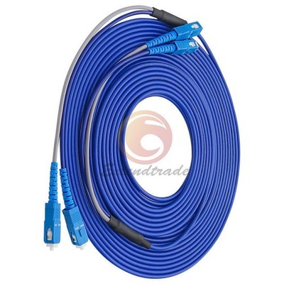 Indoor Armored Fiber Patch Cord Duplex SM SC-SC UPC FTTH Fiber Cable Jumper 200M
