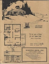 House Floor Plan 1935 Vintage Brochure Whipple Bros Laceyville PA Architecture