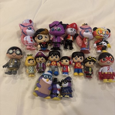 Lot of 17 Ryan s World Toys Small Previously Played Toys Exactly As Pictured