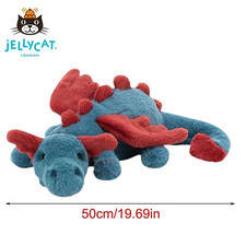Jellycat Rare Dexter Dragon Huge 50CM - Authentic & Large - Xmas Gift New w/Tags