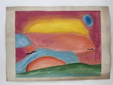 Peter Max COA Art Painting Original Drawing Vintage Paper Signed