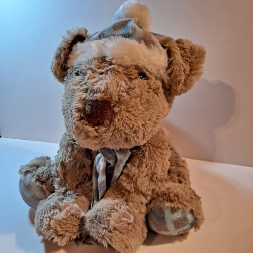 Gentle Treasures Brown Puppy Dog 11'' Plush Hat/Scarf Stuffed Animal St Jude - Picture 3 of 7