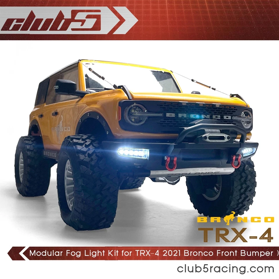 Modular Fog Light Kit (10 LEDs ) for Traxxas TRX-4 2021 Bronco Front Bumper - Image 4 of 4