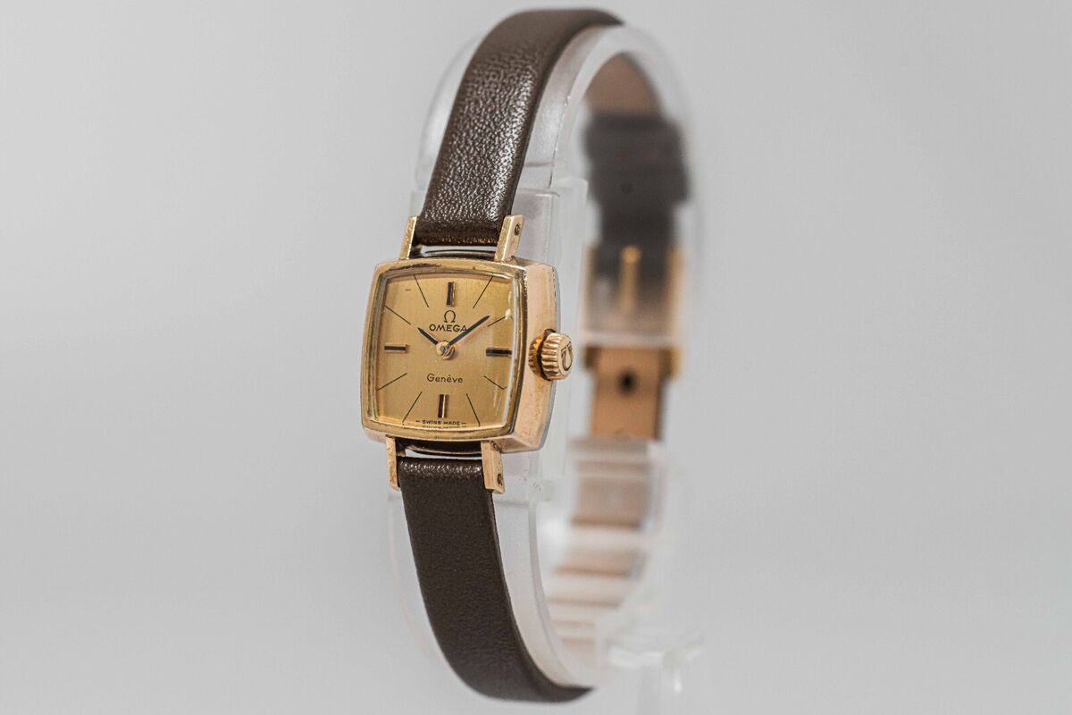 Exc+5** Vintage OMEGA Geneve Cal. 485 Manual Winding Gold Exc+5** Vintage OMEGA Geneve Cal. 485 Manual Winding Gold
