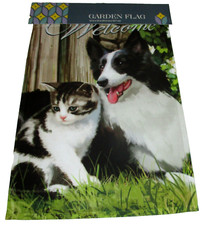 GARDEN FLAG  12" x 18"  WELCOME FRIENDS  Double Sided